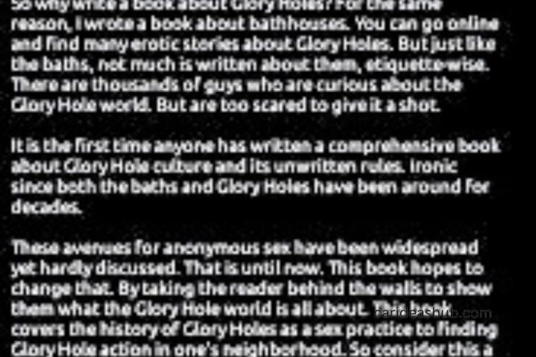 How to Find Glory Holes: A Comprehensive Guide - Car Ideas Hub